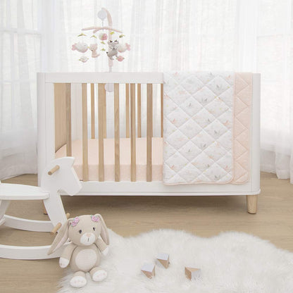 Living Textiles Baby Musical Mobile - Ava Birds | Crib Toy, Knitted Woodland Characters, Nursery