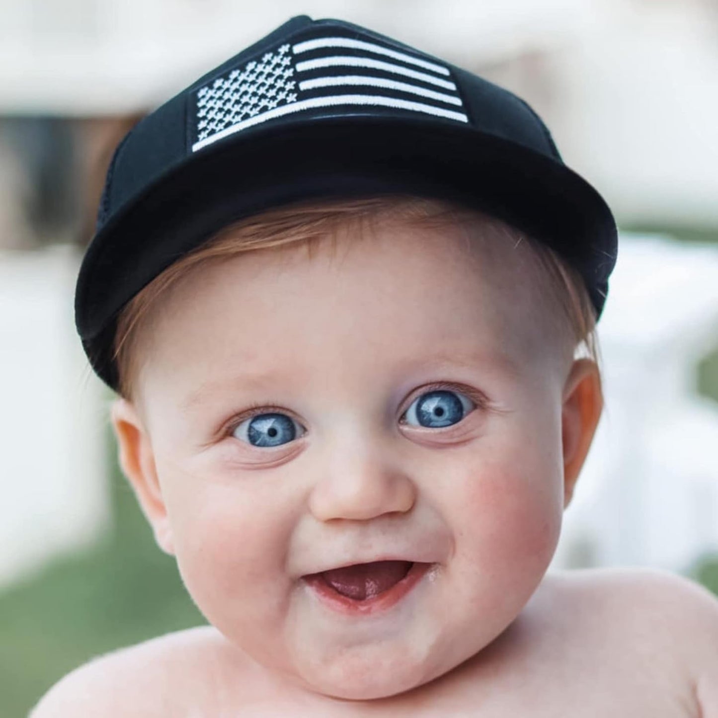 Baby Hats - Baseball Hat, Newborn Youth Flat Brim Mesh Trucker Surf Skate Bubba Bro Fitted Beach