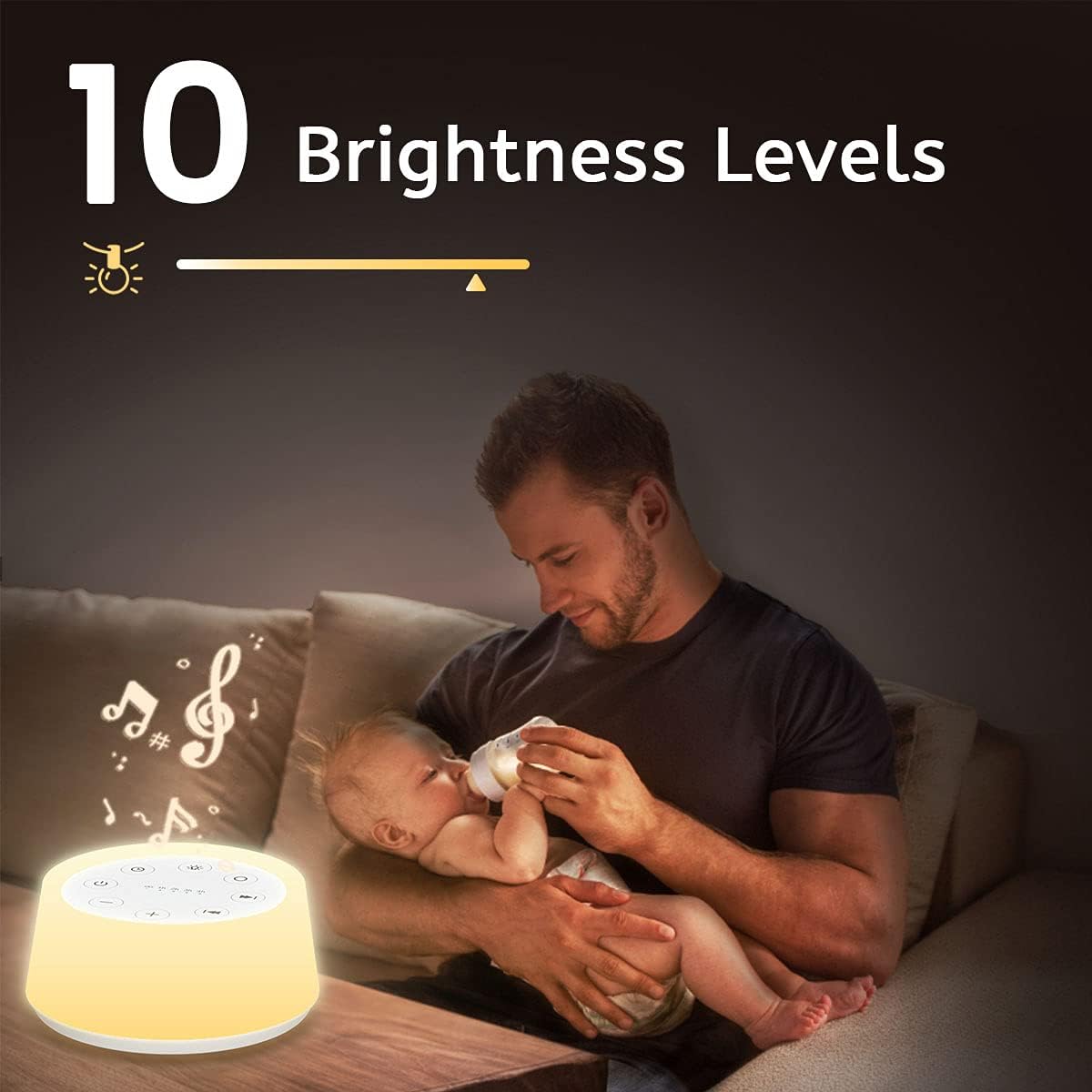 ColorsNoise Sound Machine and White Noise Machine with 30 Soothing Sounds with 12 Colors Baby Night