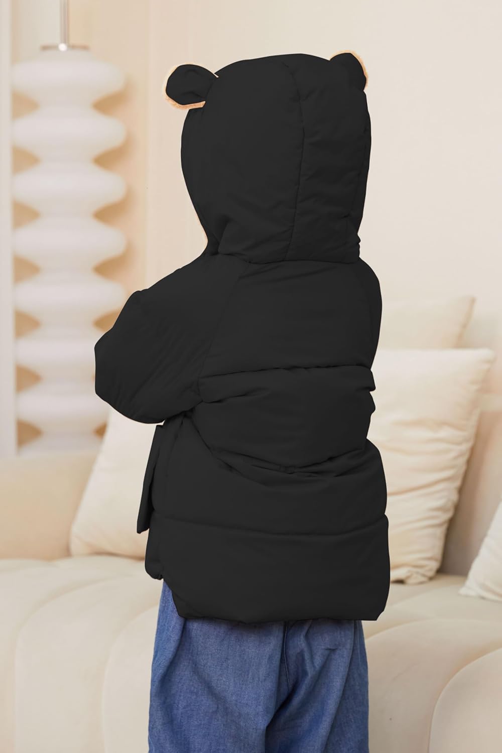 TUONROAD Baby Girls Coats for 6 Months-5 Years Toddlers Boy Winter Jacket Warm Bear Hooded Outdoor