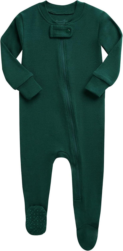 VAENAIT BABY Infant Toddler Boys Girls Footed One-Piece Sleep and Play Premium Modal Pajamas 1-2