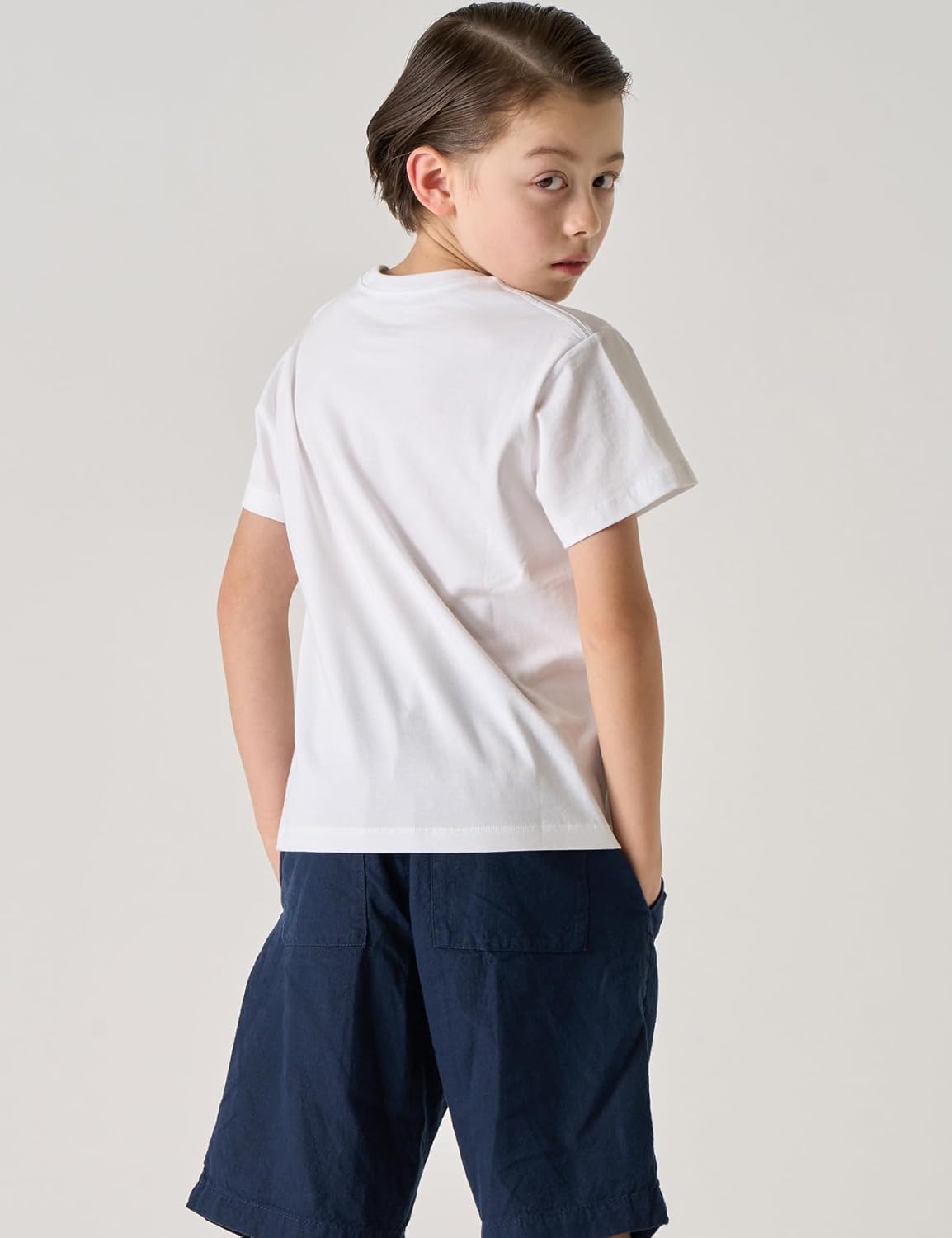 LAPASA Kids T-Shirts Short Sleeve (4 Pack) 100% Cotton Plain Top Tees Boy & Girl Unisex Toddler