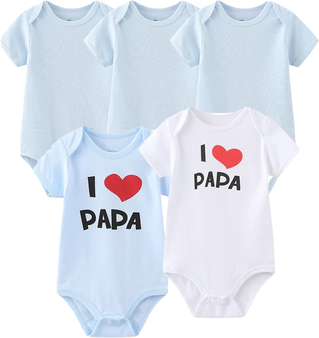 Newborn Layette Gift Set Bodysuits Pants for Baby Girl and Boy 24 Piece 100% Cotton Essentials and
