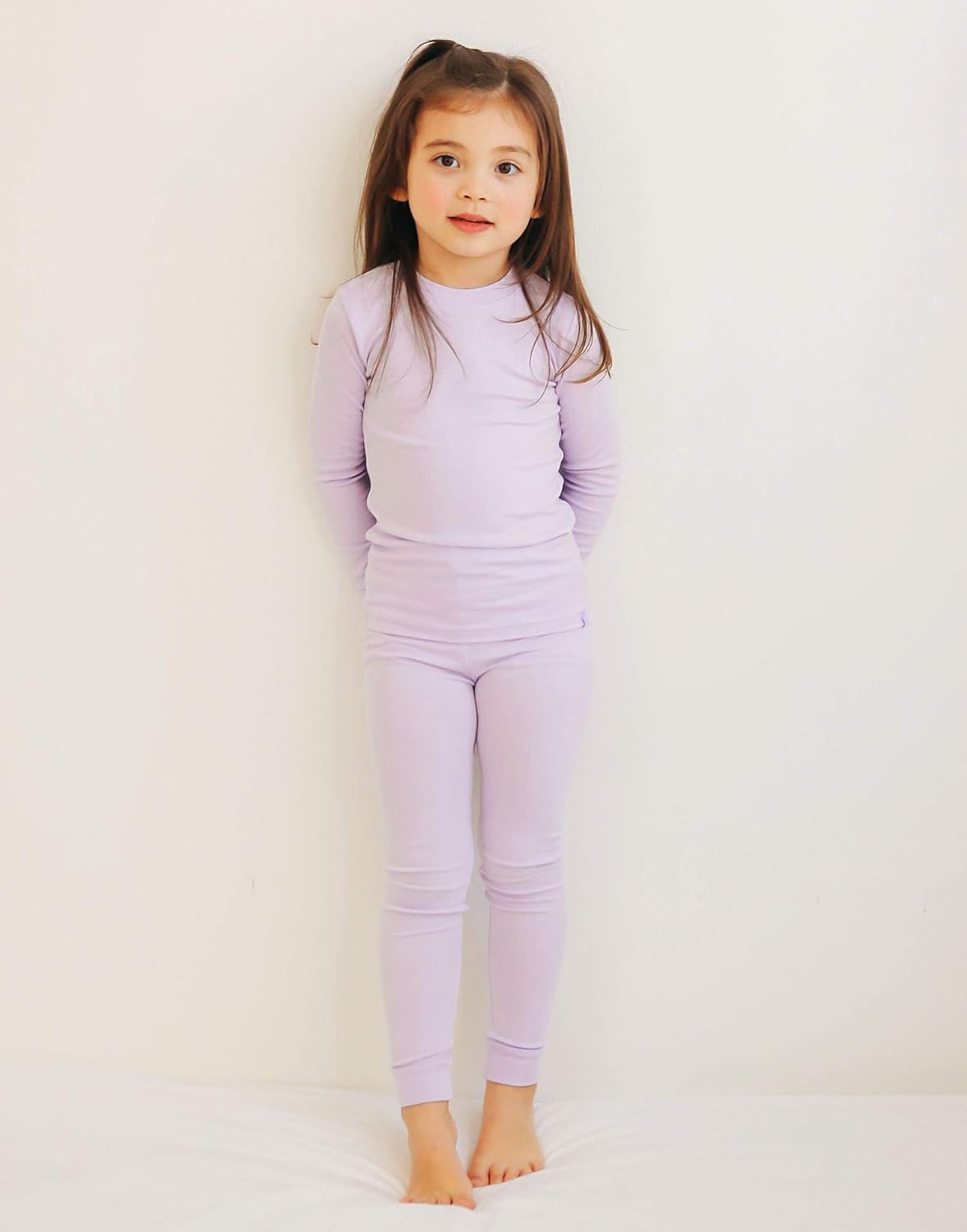 VAENAIT 6M-12Y Toddler Toddler Kids Toddler Girls Boys Soft Comfy Modal Tencel Solid Raglan