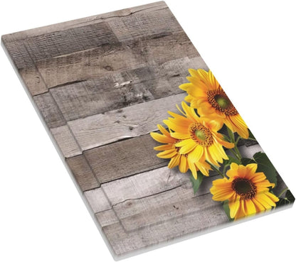 Sunflower Rustic Brown Gray Wood Light Switch Cover Plate 1 Gang No Device Blank Electrical Wall
