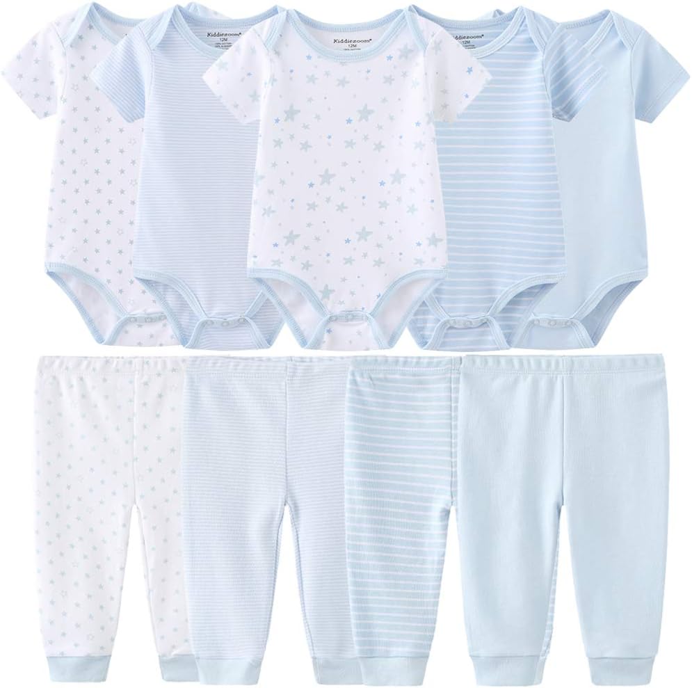 Kiddiezoom Unisex Baby Layette Essentials Giftset Clothing Set 19-Piece For Newborn Baby
