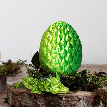 3D Prited Dragon,3D Printed Dragon in Egg, Home Office Decor Executive Desk Toys， Fidget Toys for