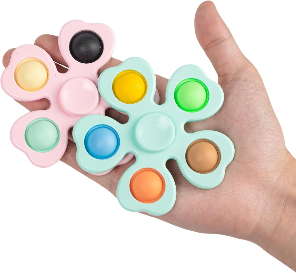 24 Pcs Fidget Spinners Bulk-Mini Pop Bubble Fidget Spinner Toys for Kids Teens Adults Birthday
