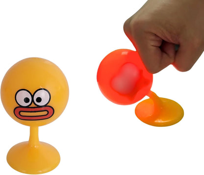 Desktop Punching Bag - 4.41 x 2.76 Inches, Light-Up Stress Relief Toy with Suction Cup Base