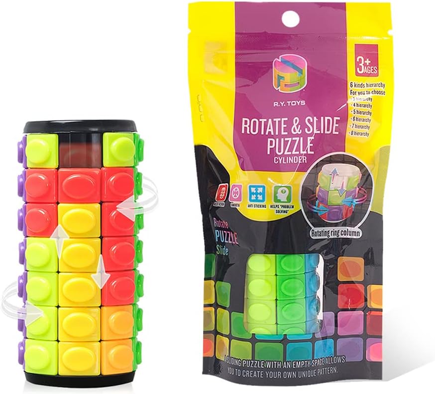 R.Y.TOYS Rotate and Slide Puzzle-Design Patent,Fidget Toys(Restore Order/Create Patterns) 8