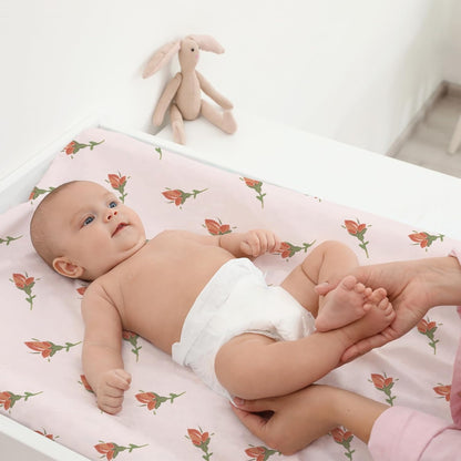 Gllquen Baby Bassinet Sheets 4 Pack, Breathable Cozy Fitted Mattress Sheet, Elastic Travel Crib