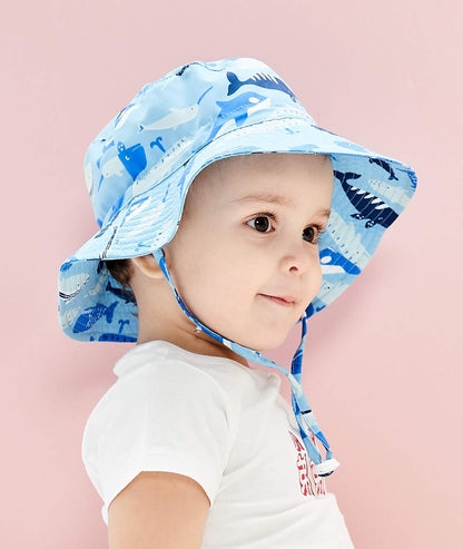 Home Prefer UPF50+ Wide Brim Sun Hat Boys Girls Sun Protection Hat Zoo Beach Swim Safari Bucket Hat