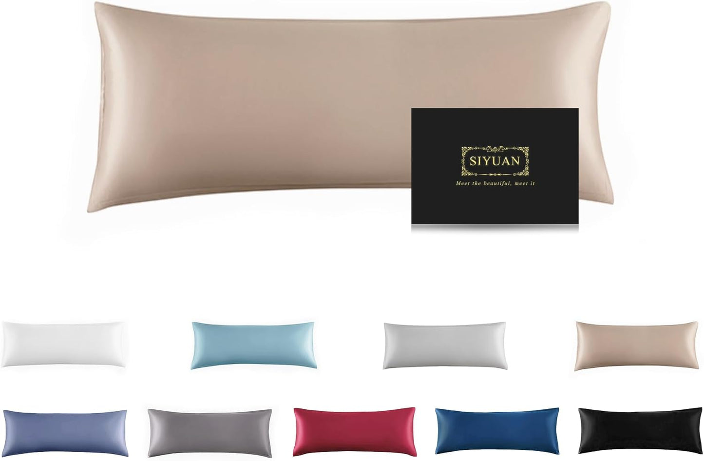 Mulberry Silk Pillowcase for Hair and Skin,Cooling Silk Pillow Case with Hidden Zipper,Allergen