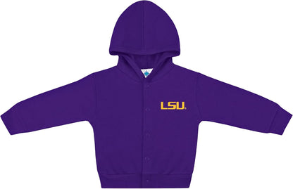 Creative Knitwear College Baby Snap Hooded Jacket - Team Logo, Multiple Colors, for Boys & Girls