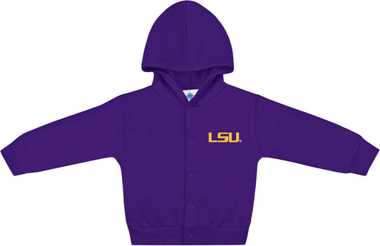 Creative Knitwear College Baby Snap Hooded Jacket - Team Logo, Multiple Colors, for Boys & Girls