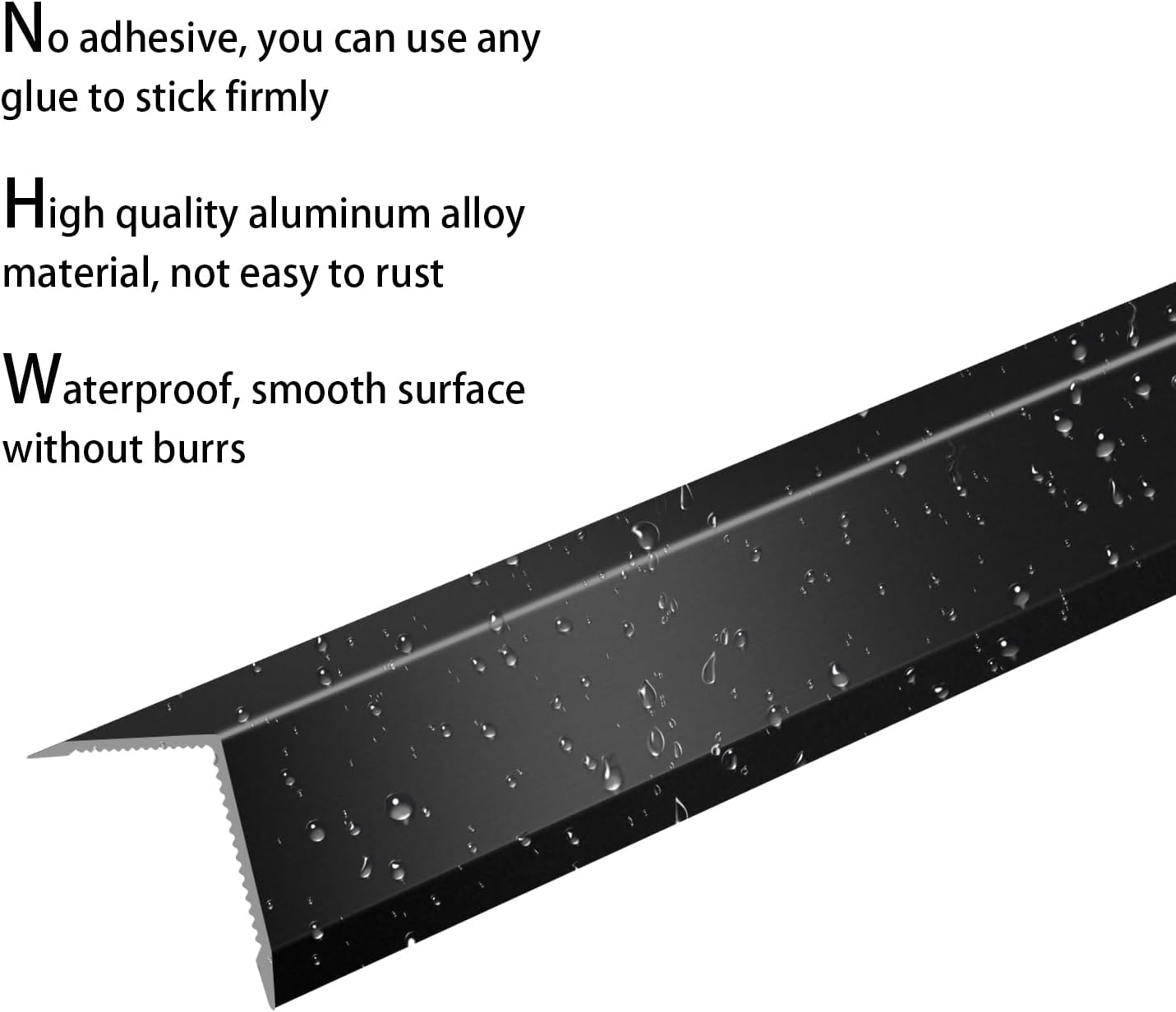 Aluminum Alloy Metal Corner Protector 6PCS Wall Corner Protector 0.6x0.6x48 inches Corner Guards