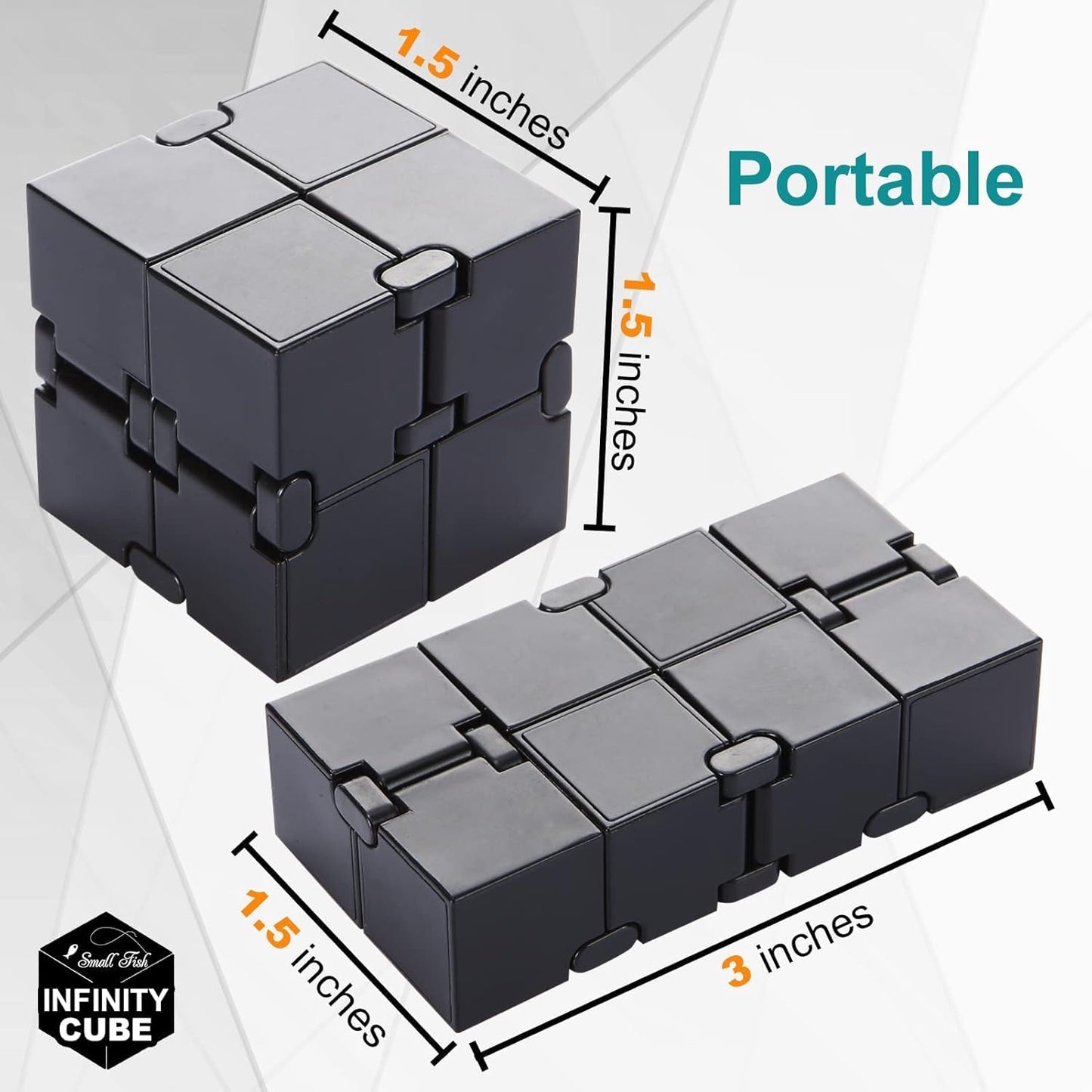 Infinity Cube Sensory Fidget Toy, EDC Fidgeting Game for Kids and Adults, Cool Mini Gadget Best for