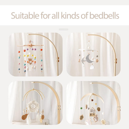 Baby Crib Mobile Arm - Wooden Baby Mobile Crib Holder for Hanging Baby Crib Attachment for Nursery