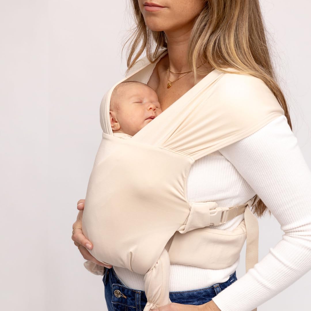 WildBird - Aerial Buckle Wrap - 0-6 Months - Standard (XS-XL) Sparrow - Newborn Baby Carrier
