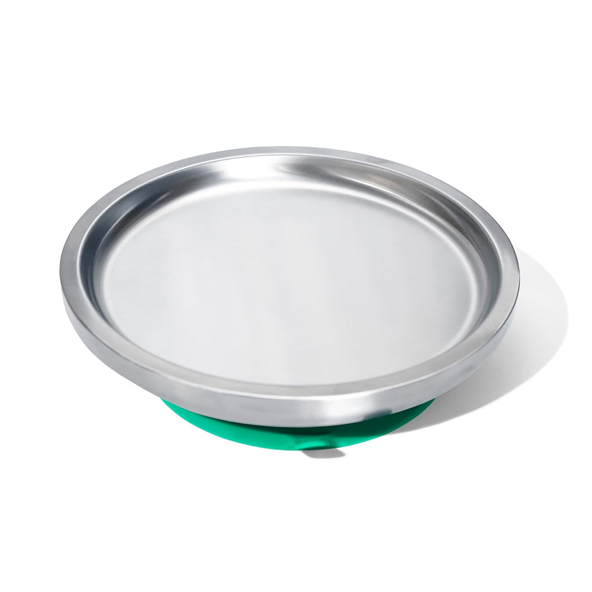 Avanchy Open Baby Plates with Suction – Stainless Steel Divided Plates for Toddlers, BPA-Free