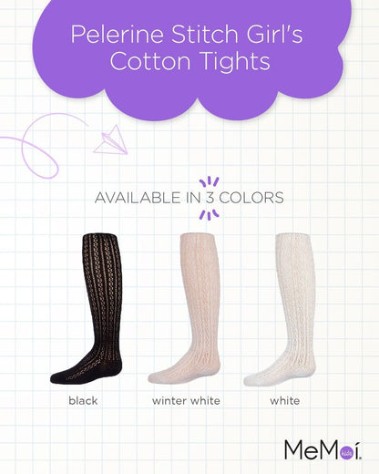 MeMoi Pelerine Stitch Girl's Cotton Blend Tights