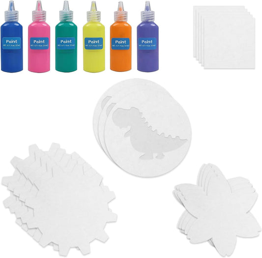 Spin & Paint Refill Pack is for the Wings Giant Spin Art Machine, 5 x Small Cards - 10 x Large