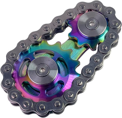 Chain Gear Fidget Spinner, Metal Sprocket Chain Fidget Toy, Stress Anxiety Relief Fidget Toy, Bike
