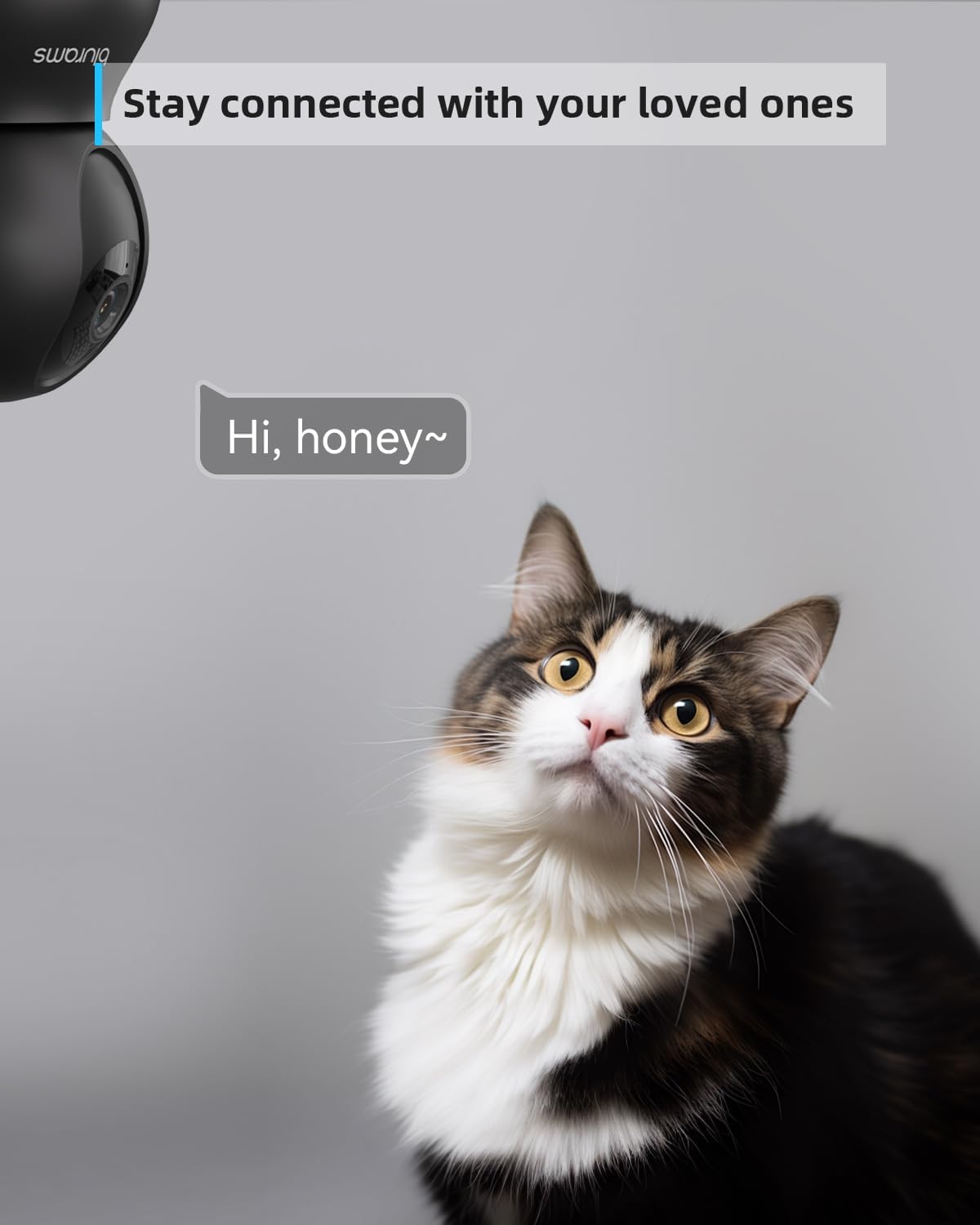 blurams Security Camera, 2K Indoor Camera 360° Pet Camera for Home Security with Phone App, Motion