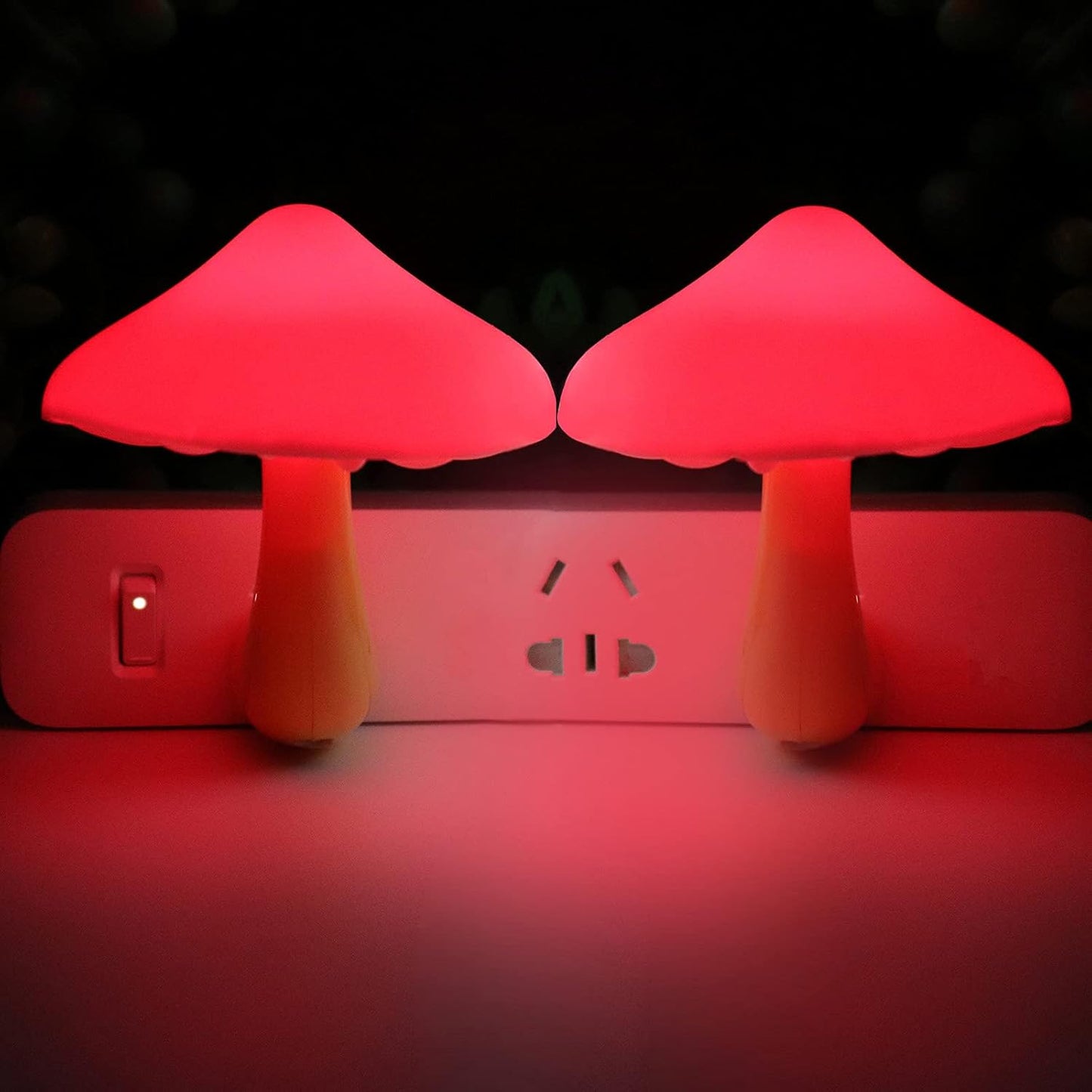 AUSAYE 4 Pack Plug in Night Light, Mushroom Light LED Nightlights for Kids, Adults, Bedroom