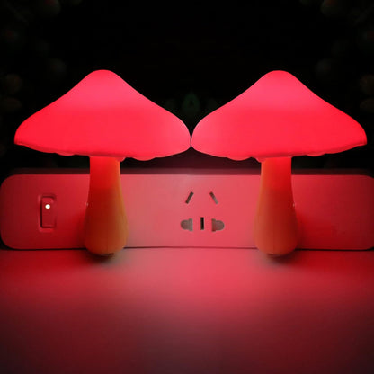 AUSAYE 4 Pack Plug in Night Light, Mushroom Light LED Nightlights for Kids, Adults, Bedroom