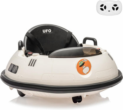 12V Electric Ride on Bumper Car for Toddlers, Kids Bumper Car with Remote Control, 360 Degree Spin