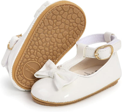Baby Shoes Mary Jane Flats Non Slip Soft Sole Infant Toddler Sneakers First Walkers Party Christmas