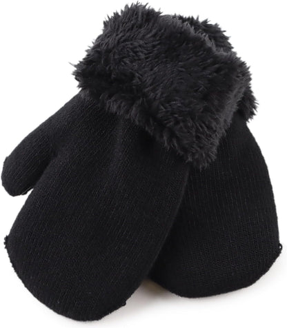 PESAAT Baby Girl Mittens Fleece Toddler Boy Mittens Warm Kids Winter Gloves Unisex Cold Weather