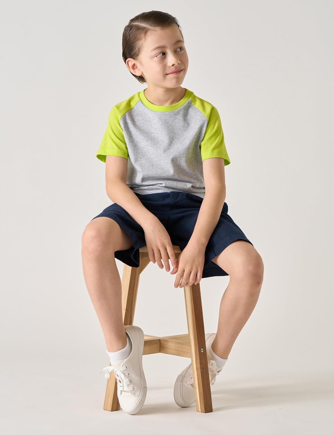 LAPASA Kids T-Shirts Short Sleeve (4 Pack) 100% Cotton Plain Top Tees Boy & Girl Unisex Toddler