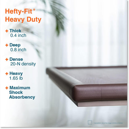 Roving Cove HeftyFit Edge Corner Protector Baby Proofing (Large 18ft Edge 8 Corners), Heavy-Duty