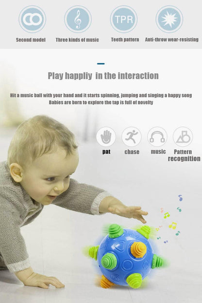 Toddler's Music Dancing Shake Ball - Move, Crawl, Bounce, Sensory Learning for Kids and Babies, Fun