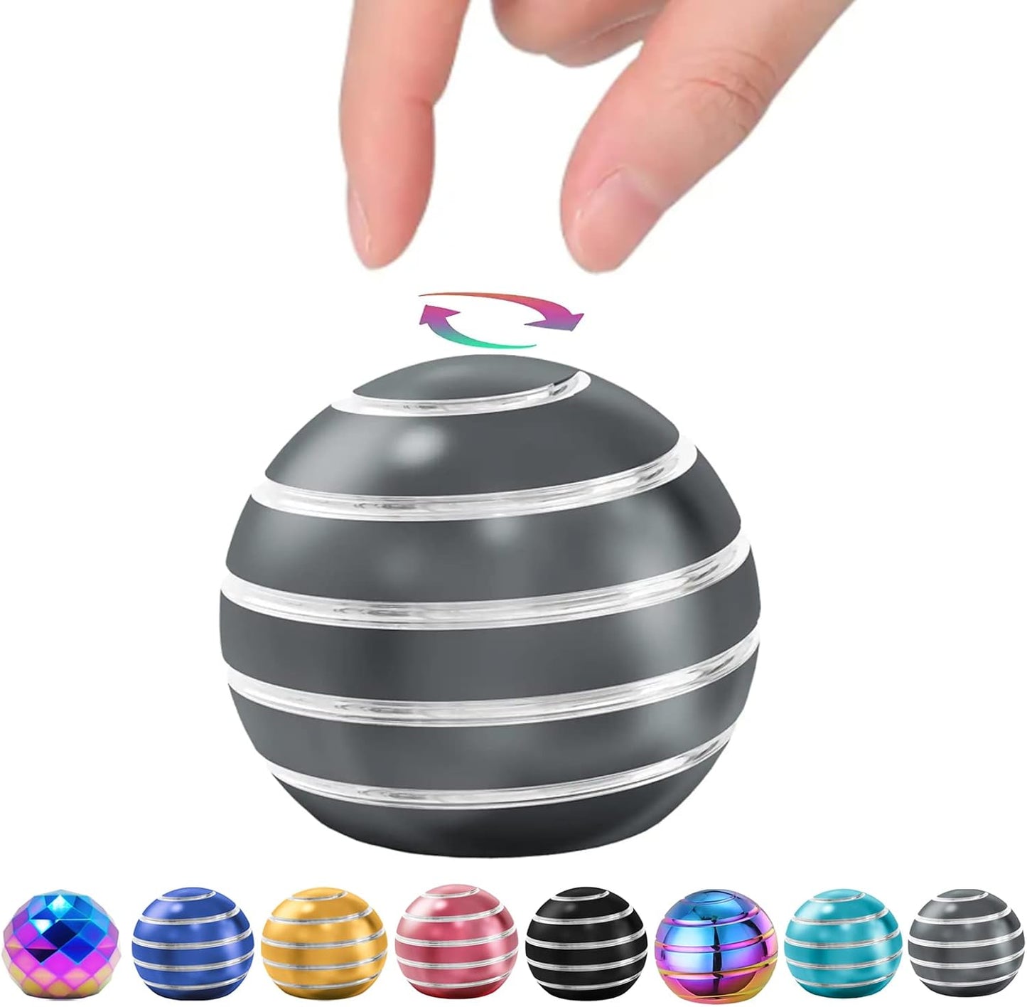 Kinetic Desk Toy Balls, Metal Fidget Toys for Adults Kids Boys Girls Teens, Fidgets for Classroom