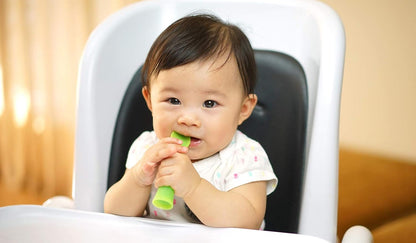 Olababy 3 Piece Parent Led and Baby Led Weaning First Feeding Set, Includes Training Spoon, Feeding