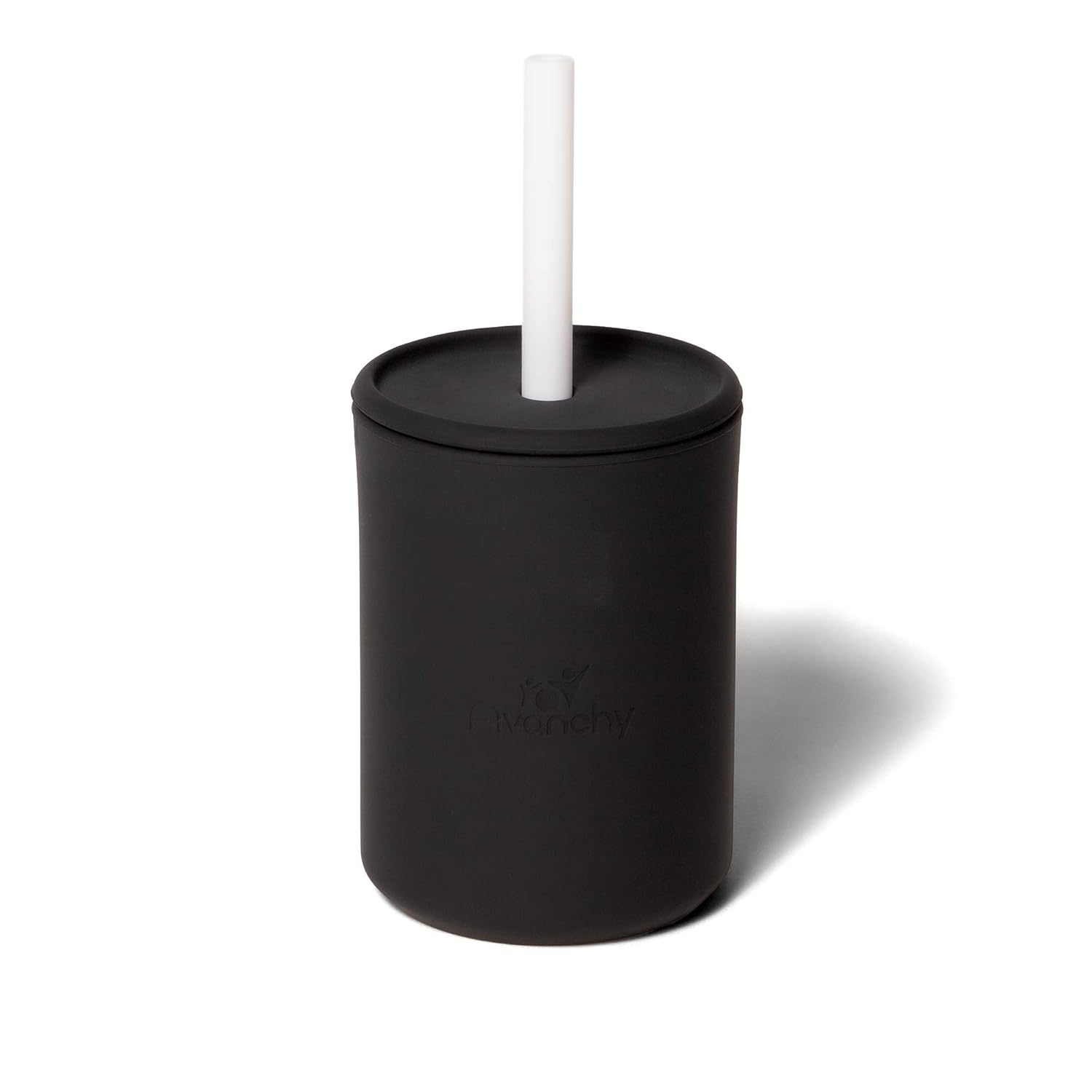 Avanchy Silicone Training Sippy Cup with Straw Lid – Tiny Cup for Babies 6+ Months to Toddlers 1