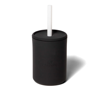 Avanchy Silicone Training Sippy Cup with Straw Lid – Tiny Cup for Babies 6+ Months to Toddlers 1