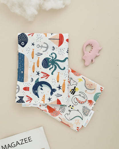 ALVABABY Toddler Pillowcases 2 Pack Organic Cotton Kids Pillow Cover Fit 13"x 18" or 12"x21"