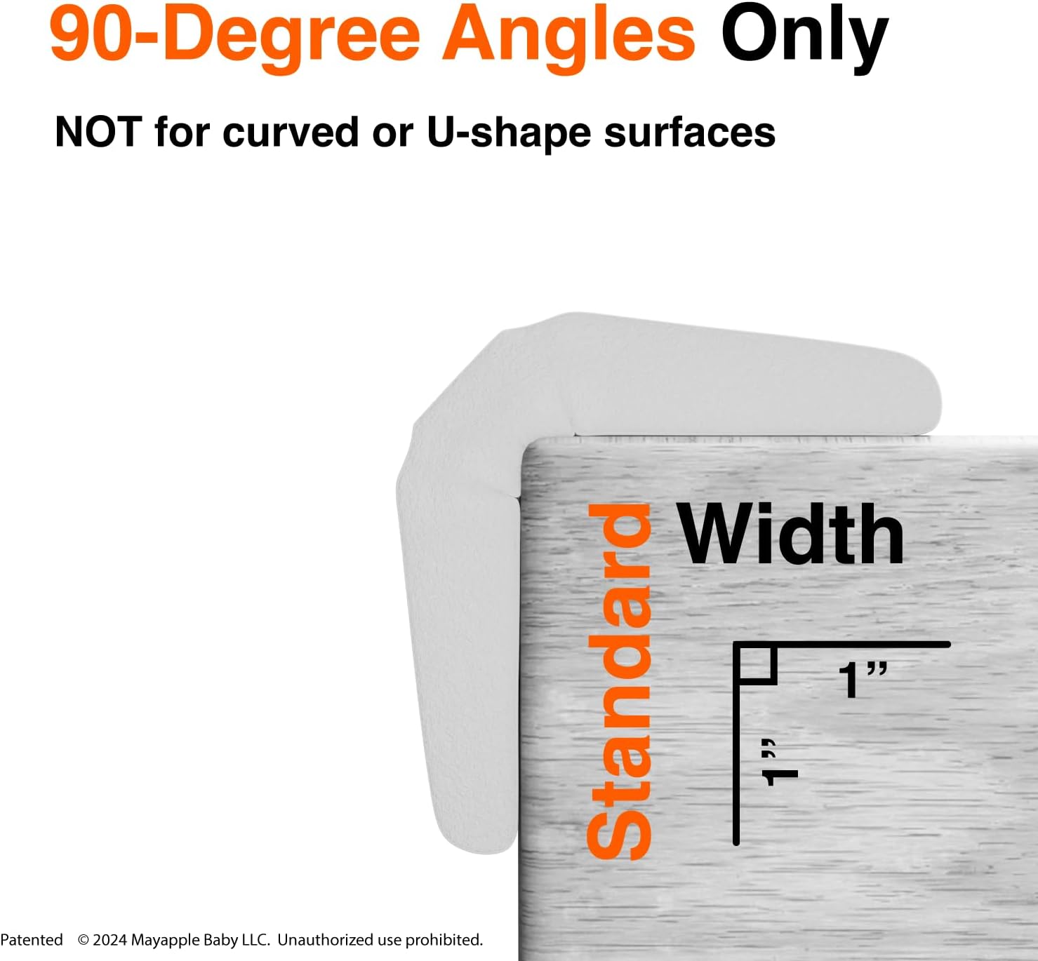 Roving Cove PreFit (Classic) Furniture Edge Corner Protector (Standard 15ft Edge 4 Corners), Baby