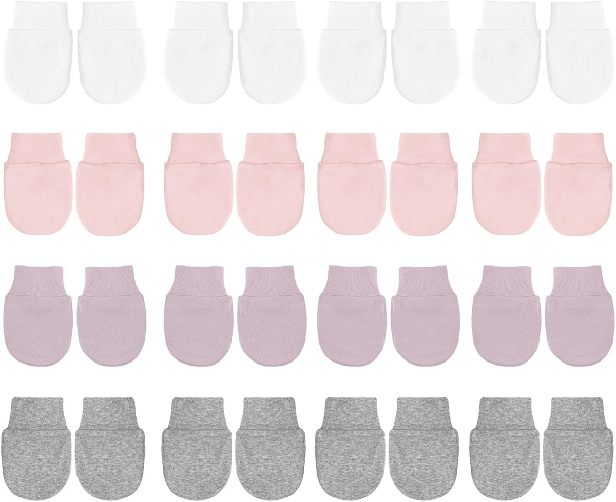 No Scratch Baby Mittens Newborn Infant Toddler Mittens Soft Elastic Wrist Gloves Mitten for 0-6