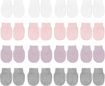 No Scratch Baby Mittens Newborn Infant Toddler Mittens Soft Elastic Wrist Gloves Mitten for 0-6