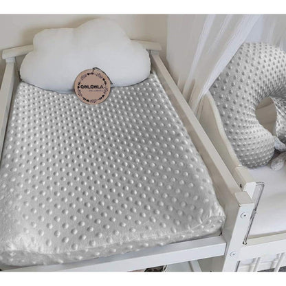 Owlowla Changing Pad Cover, Soft Minky Dots Changing Table Sheets for Baby Boy and Girl 2Pack