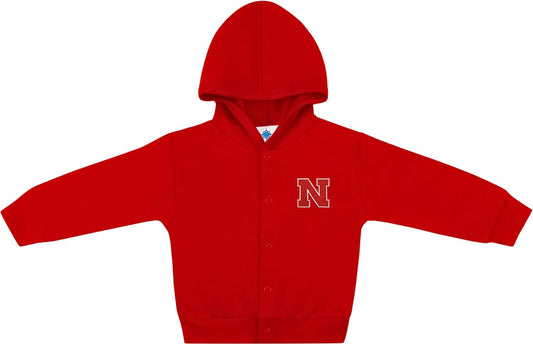 Creative Knitwear College Baby Snap Hooded Jacket - Team Logo, Multiple Colors, for Boys & Girls