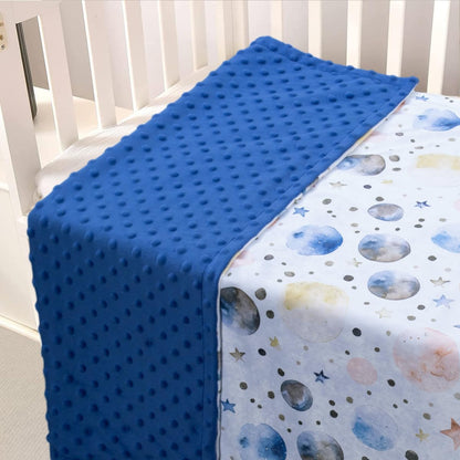 Baby Blankets for Unisex Boys Girls, Super Soft Nursery Minky Blankets, 30 x 40 inch Outer Space
