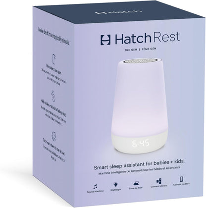 Hatch Rest Baby Sound Machine, Night Light | 2nd Gen | Registry Essential, Sleep Trainer, Routine