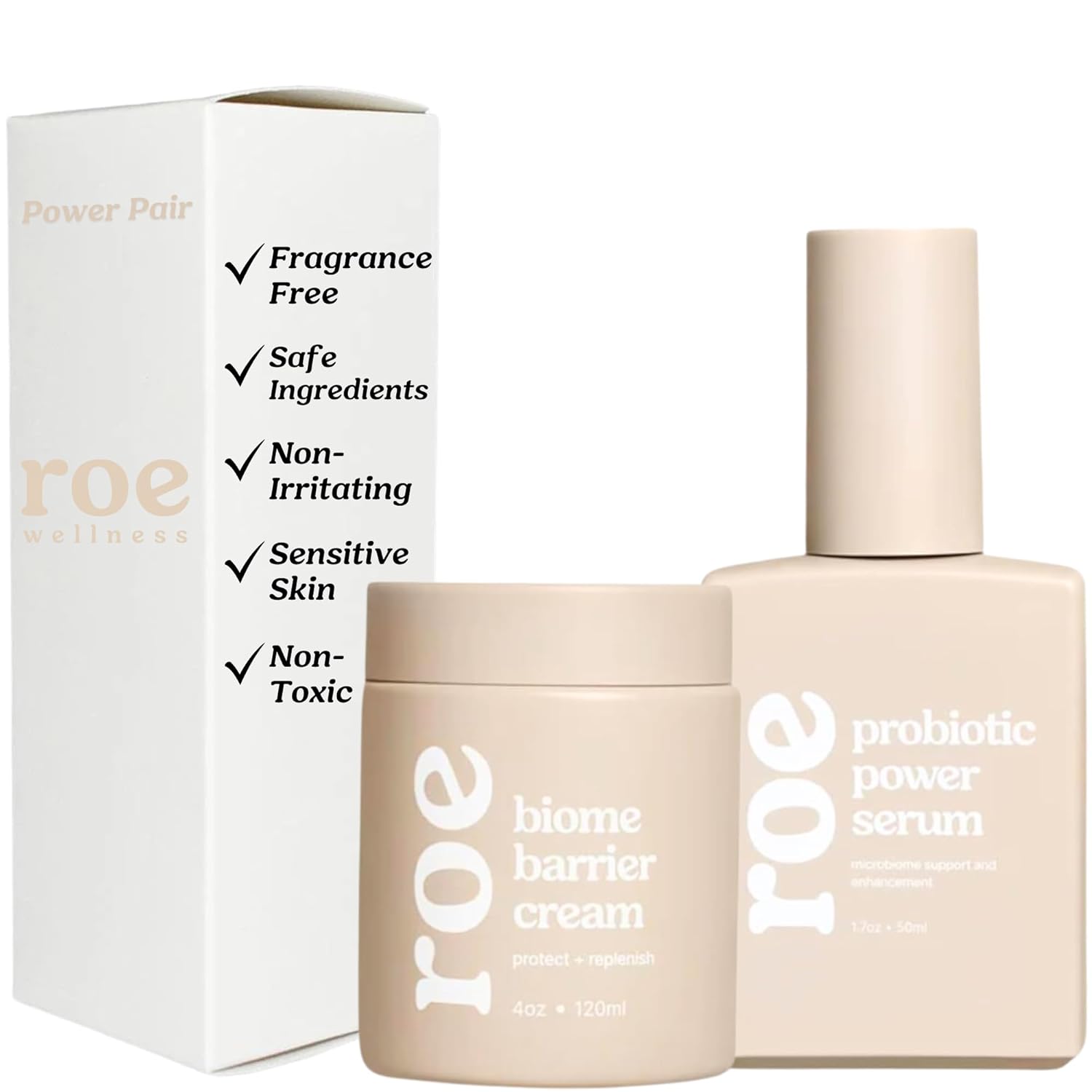 Baby Cream & Baby Serum Power Pair Biome Barrier | For All Skin & Ages | Hydrating Body, Face, Dry