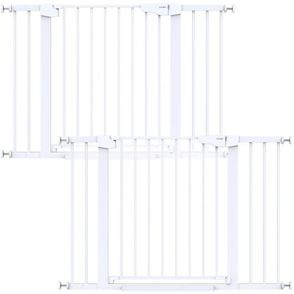 Cumbor 2 Pack 29.7-46" Baby Gate for Stairs, Mom's Choice Awards Winner-Auto Close Dog Gate for